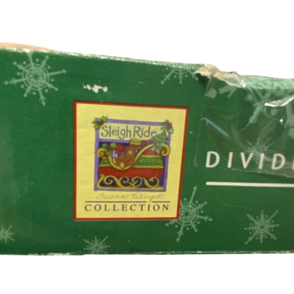 Susan Winget Divided Christmas Server Sleigh Ride Collection Holiday Platter - Picture 6 of 6
